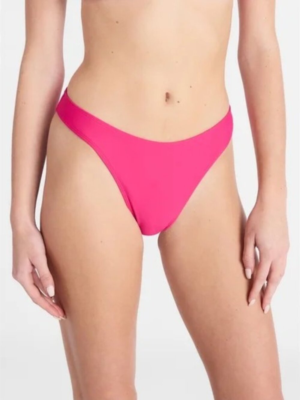 No Boundaries Sporty Hot Pink Low-Rise Bikini Bottoms -New